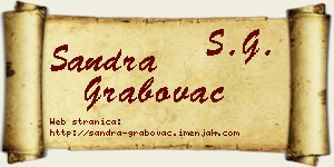 Sandra Grabovac vizit kartica